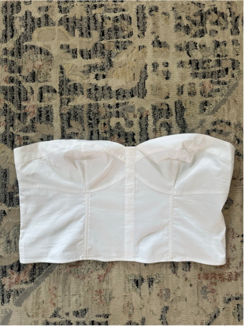 EXPRESS White Bandeau Top XL